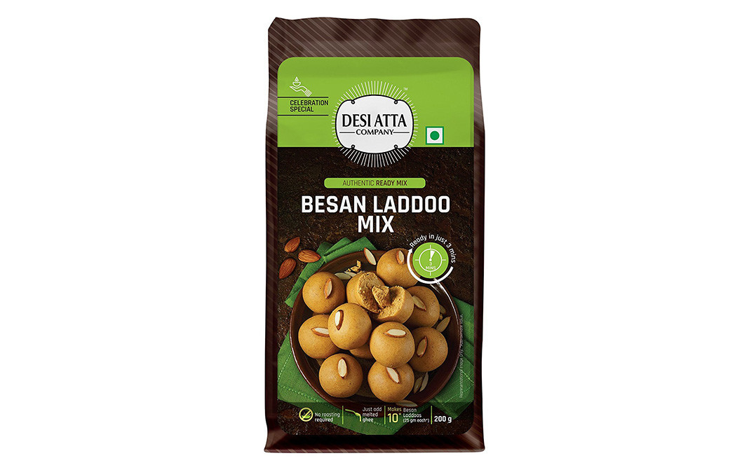 Desi Atta Besan Laddoo Mix    Pack  200 grams